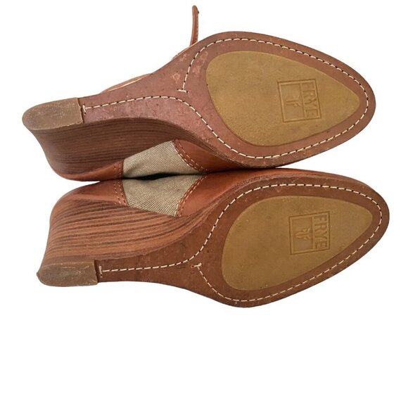 Frye Canvas Corby Wedge Boots - Picture 7 of 8